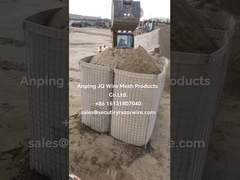 Army Bastion Steel Hesco Defensive Barriers For Ammunition Compounds